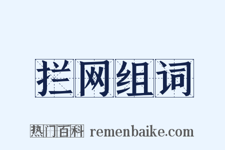 拦网组词是什么意思的图片